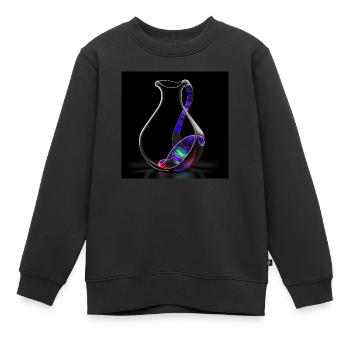 Kleinsche Flasche -01- - Kinder Premium Organic Sweatshirt - Schwarz - Vorne - AI Model Kid Female (0cm)