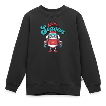 C’est la saison 9 - Sweat Premium enfant bio - noir - Devant - AI Model Kid Female (0cm)