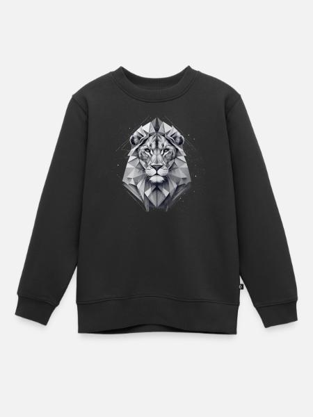 Geo_Löwe_2 - Sweat Premium enfant bio - noir