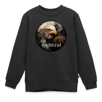 L’aigle du Tyrol du Sud fidèle à la terre - Sweat Premium enfant bio - noir - Devant - AI Model Kid Female (0cm)