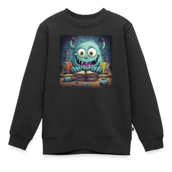 Monster - Kinder Premium Organic Sweatshirt - Schwarz - Vorne - AI Model Kid Female (0cm)