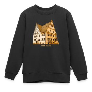 Aken Elbe Town Hall Bitterfeld Saxony-Anhalt - Kids Premium Organic Sweatshirt - black - Front - AI Model Kid Female (0cm)