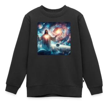 Image 24 - Sweat Premium enfant bio - noir - Devant - AI Model Kid Female (0cm)