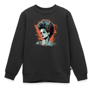 Braut des Monsters - Kinder Premium Organic Sweatshirt - Schwarz - Vorne - AI Model Kid Female (0cm)