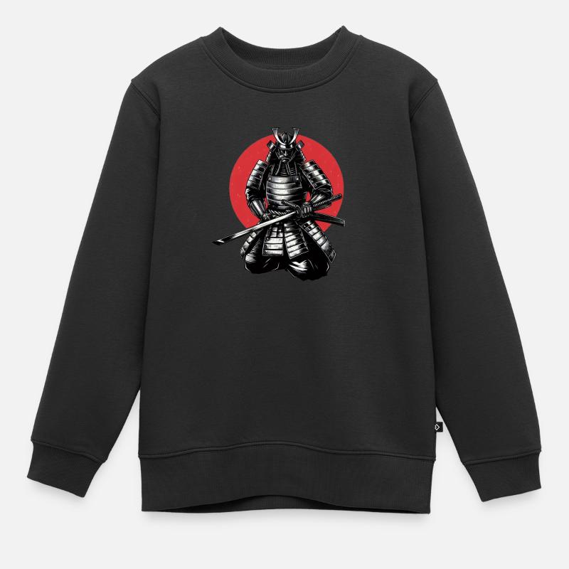 Samouraï - Sweat Premium enfant bio - noir