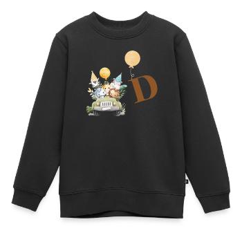Safari-Brief - Kinder Premium Organic Sweatshirt - Schwarz - Vorne - AI Model Kid Female (0cm)