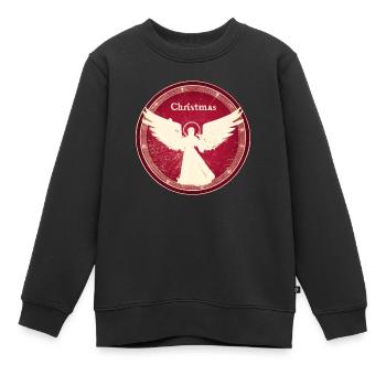 Christkind Retro - Kinder Premium Organic Sweatshirt - Schwarz - Vorne - AI Model Kid Female (0cm)