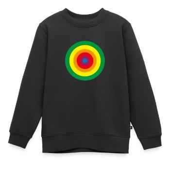 Spectrum Sphere - Kinder Premium Organic Sweatshirt - Schwarz - Vorne - AI Model Kid Female (0cm)