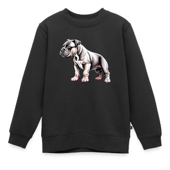 Staffordshire Bull Terrier Chiens Propriétaires de chiens Chien - Sweat Premium enfant bio - noir - Devant - AI Model Kid Female (0cm)