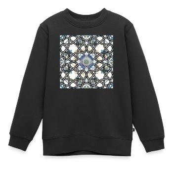 6 Original - Kinder Premium Organic Sweatshirt - Schwarz - Vorne - AI Model Kid Female (0cm)