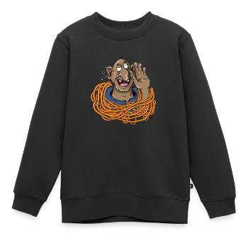 Entendu (Pirate) - Sweat Premium enfant bio - noir - Devant - AI Model Kid Female (0cm)