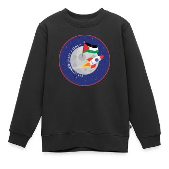 Agence spatiale palestinienne - Sweat Premium enfant bio - noir - Devant - AI Model Kid Female (0cm)