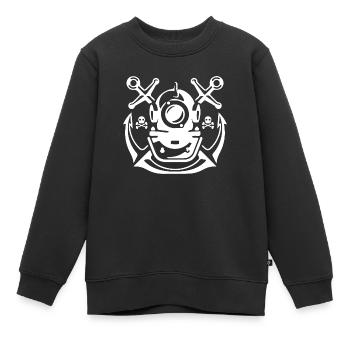 Tiefsee-Abenteuer - Kinder Premium Organic Sweatshirt - Schwarz - Vorne - AI Model Kid Female (0cm)