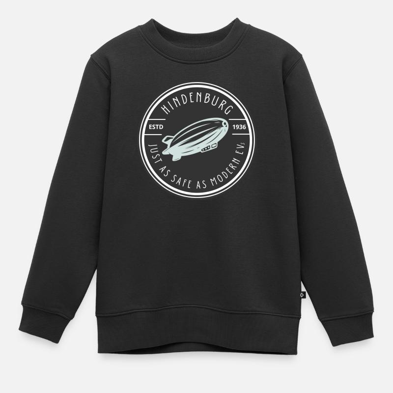 Hindenburg - Sweat Premium enfant bio - noir