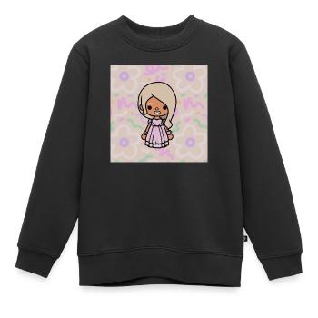 Courtneyoneillart Youtube Avatar - Kinder Premium Organic Sweatshirt - Schwarz - Vorne - AI Model Kid Female (0cm)