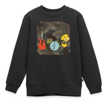 Musikinstrumente - Kinder Premium Organic Sweatshirt - Schwarz - Vorne - AI Model Kid Female (0cm)