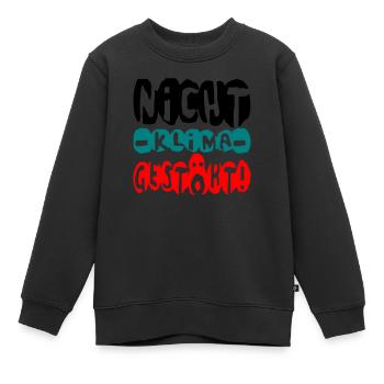 nicht klima gestört - Kinder Premium Organic Sweatshirt - Schwarz - Vorne - AI Model Kid Female (0cm)