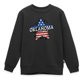 Oklahoma - USA - United States of America - Kinder Premium Organic Sweatshirt - Schwarz - Vorne - AI Model Kid Female (0cm)