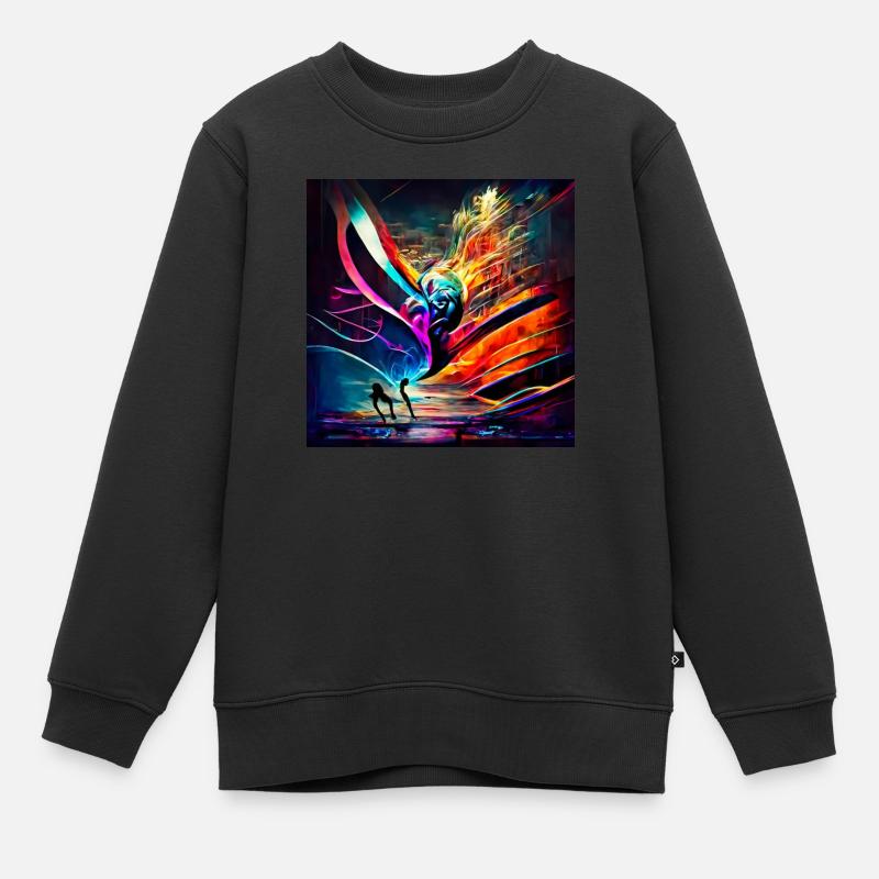 Conversion du son à l’image - Sweat Premium enfant bio - noir