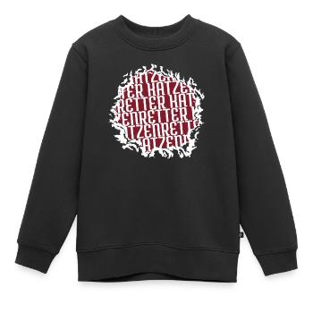 veganer beutelbär freunde vegan tierschützer bday - Kinder Premium Organic Sweatshirt - Schwarz - Vorne - AI Model Kid Female (0cm)