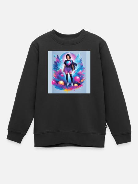 tshirt - Kinder Premium Organic Sweatshirt - Schwarz