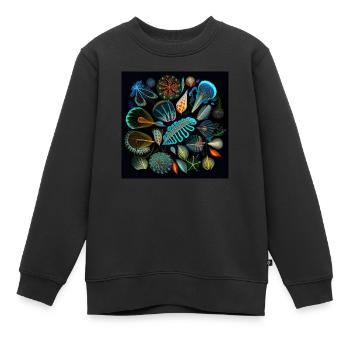 Korallenmärchen in der Dunkelheit - Kinder Premium Organic Sweatshirt - Schwarz - Vorne - AI Model Kid Female (0cm)