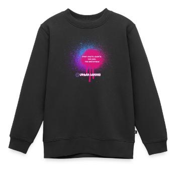 Spry - Graffiti - Kinder Premium Organic Sweatshirt - Schwarz - Vorne - AI Model Kid Female (0cm)
