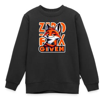 Zero Given - Fuchs Illustration - Kinder Premium Organic Sweatshirt - Schwarz - Vorne - AI Model Kid Female (0cm)