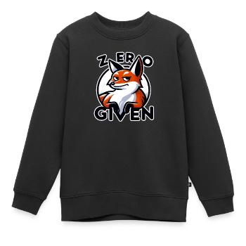 Zero Given - Fuchs Illustration - Kinder Premium Organic Sweatshirt - Schwarz - Vorne - AI Model Kid Female (0cm)