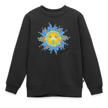 Wintersonnenwende 02 - Kinder Premium Organic Sweatshirt - Schwarz - Vorne - AI Model Kid Female (0cm)