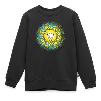 Wintersonnenwende 04 - Kinder Premium Organic Sweatshirt - Schwarz - Vorne - AI Model Kid Female (0cm)