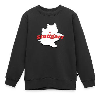 Stuttgart - Kinder Premium Organic Sweatshirt - Schwarz - Vorne - AI Model Kid Female (0cm)