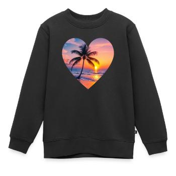 Paradise T-Shirt - Kinder Premium Organic Sweatshirt - Schwarz - Vorne - AI Model Kid Female (0cm)