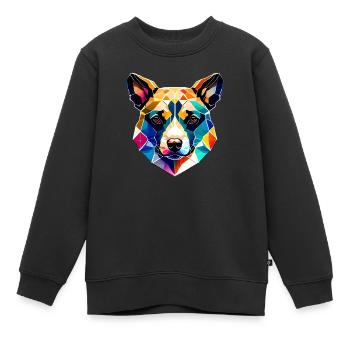 Hundehalter Hunde Haustier Hunderasse - Kinder Premium Organic Sweatshirt - Schwarz - Vorne - AI Model Kid Female (0cm)