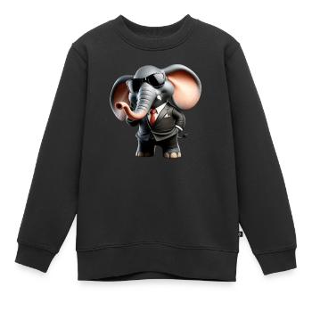 Agent Fant - Kinder Premium Organic Sweatshirt - Schwarz - Vorne - AI Model Kid Female (0cm)