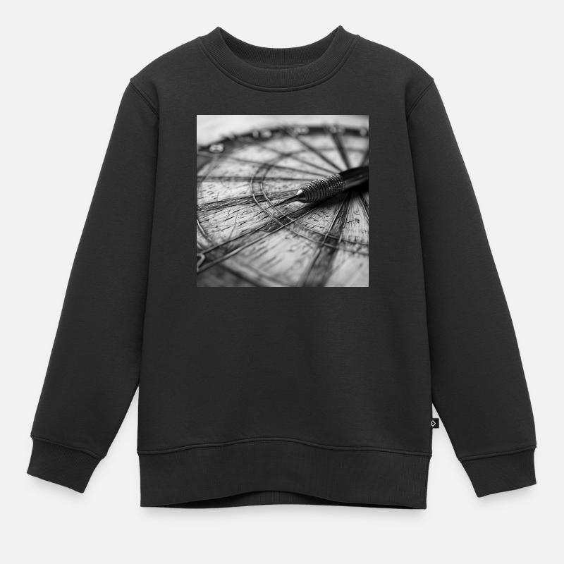 Dartboard - Kids Premium Organic Sweatshirt - black