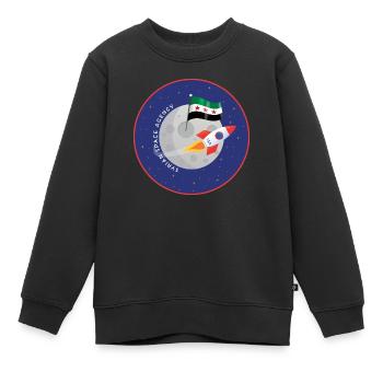 Agence spatiale syrienne - Sweat Premium enfant bio - noir - Devant - AI Model Kid Female (0cm)