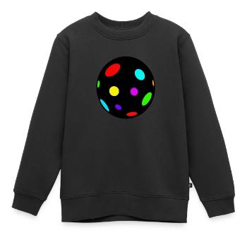 diskokugel - Kinder Premium Organic Sweatshirt - Schwarz - Vorne - AI Model Kid Female (0cm)