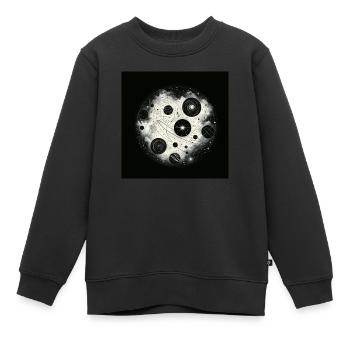 Danse cosmique - Sweat Premium enfant bio - noir - Devant - AI Model Kid Female (0cm)