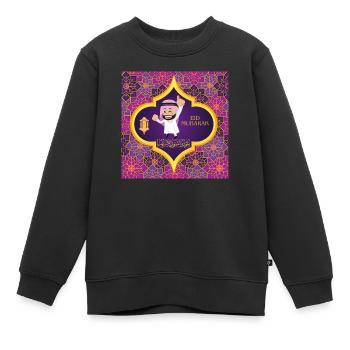 Ramadan, Eid Mubarak - Kids Premium Organic Sweatshirt - black - Front - AI Model Kid Female (0cm)