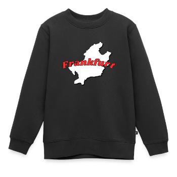 Frankfurt - Kinder Premium Organic Sweatshirt - Schwarz - Vorne - AI Model Kid Female (0cm)