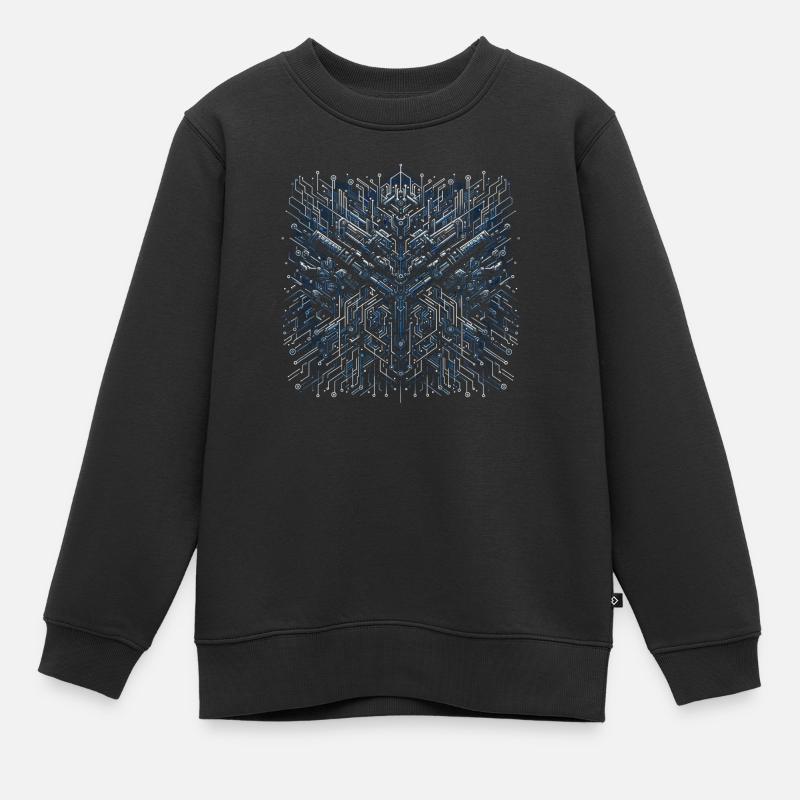 Forteresse numérique - Sweat Premium enfant bio - noir