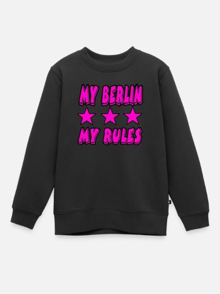Berlin - Kinder Premium Organic Sweatshirt - Schwarz