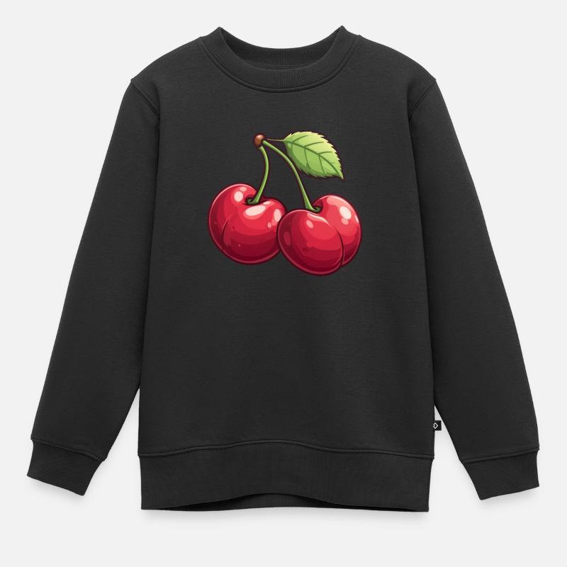 Cerise - Sweat Premium enfant bio - noir
