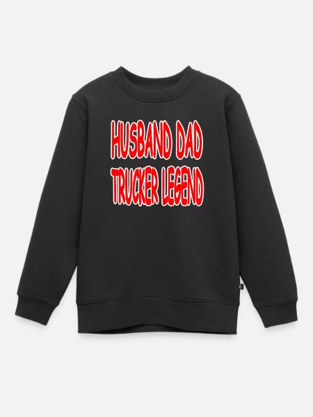 Trucker - Kinder Premium Organic Sweatshirt - Schwarz