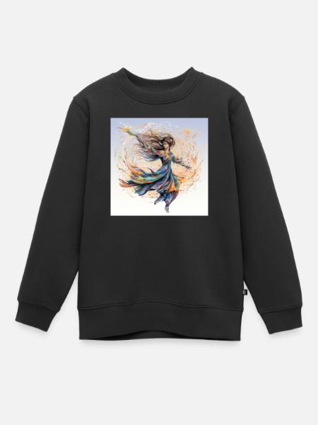 InkSymphony : une rêverie de manga - Sweat Premium enfant bio - noir