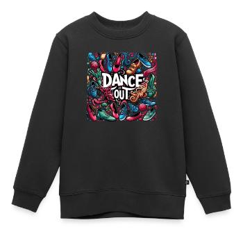 Rythme en mouvement - Sweat Premium enfant bio - noir - Devant - AI Model Kid Female (0cm)