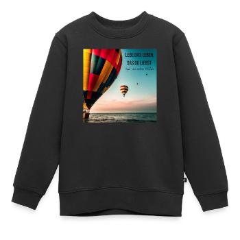 Motivation - Kinder Premium Organic Sweatshirt - Schwarz - Vorne - AI Model Kid Female (0cm)