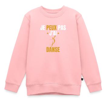 I can't I danced - Kids Premium Organic Sweatshirt - rose - Front - AI Model Kid Female (0cm)