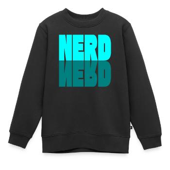 NERD - Kinder Premium Organic Sweatshirt - Schwarz - Vorne - AI Model Kid Female (0cm)